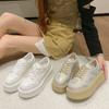Спортивная обувь для женщин 2024 года, весна и осень, новинка, повседневные туфли на толстой подошве из бисквитного торта, кроссовки на платформе, женская обувь
