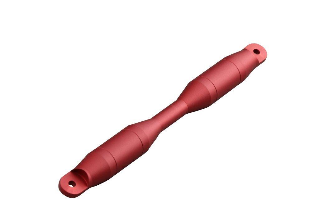 POSH FAITH Motorcycle Handlebar Brace Shaft Type 2 for Superbike Super Rover and Low Ride Bars Second Matte Quick Bars, Bars, Bars, 206mm, Red,