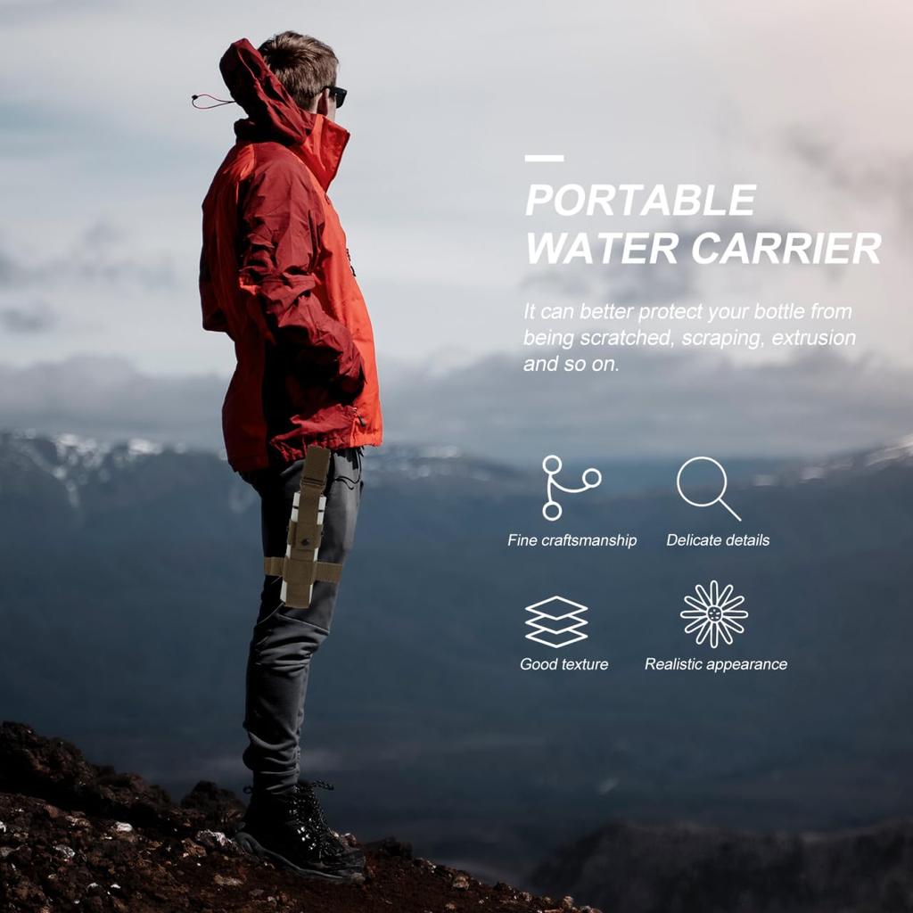 BESPORTBLE 1pc Leg Cycling Thigh Bottle Holder Holster Pouch Top Drop Holster Water Bottle Storage Motorcycle Holster Hiking Bag, Belt, Opening, Bag,