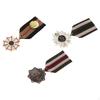 12Pieces Fabric Geometric Badge Brooch Costume Uniform Corsage