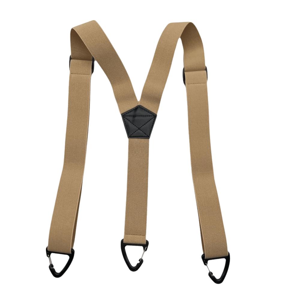 with 3 Gripper Clasps Work Suspenders Heavy Duty Elastic Pants Braces Casual Wear