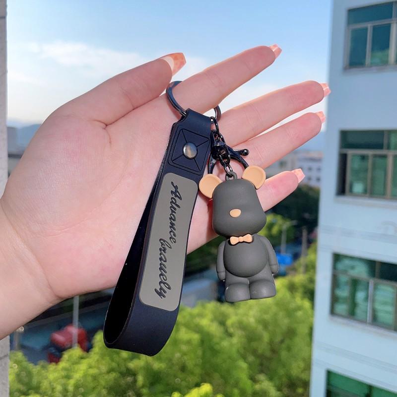 Кукла, силиконовый рюкзак, подвеска, милый подарок, жестокий медведь, автомобильный брелок, креативный галстук-бабочка для мальчиков и девочек, медведь с мультяшным рисунком