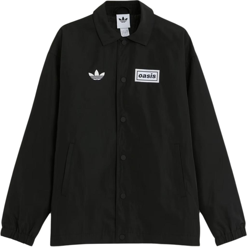 adidas Куртка-бомбер Originals X Oasis Collaboration Coach Jacket Travel Coach Однобортная куртка со свободной воротниковой зоной Унисекс куртки KT-3464