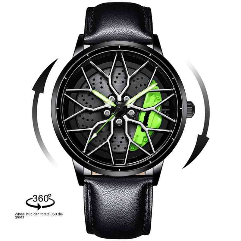 Часы SVJ Wheel, трехмерный полый дизайн, модификация автомобиля, часы с культурной тематикой для мужчин