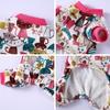Pet Animals Printed Sleepwear Comfortable Lovely Pajamas For Small Medium Dogs Autumn & Winter Home Warm Coat
