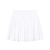 Training Series Solid Color Mid Waist Versatile Breathable Pleated Casual Skirt Women Skirts Snow-White 962527202-1