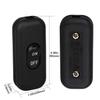 2pcs Inline Cord Button Switch In Line Cord Appliance Switch 6A 250V Lamp Cord Rocker Switch for Lamp On Off Switch