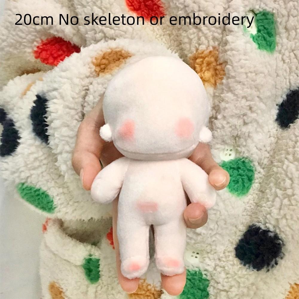 Stuffed Blank Unembroidery Cotton Doll Embroidery DIY Idoll Doll Blank Cotton Stuffed Toy  Toddler