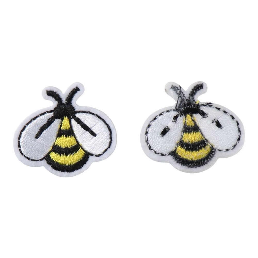 Non-woven Fabric Bee Embroidered Patches Applique Bee Fabric Iron-on Bags