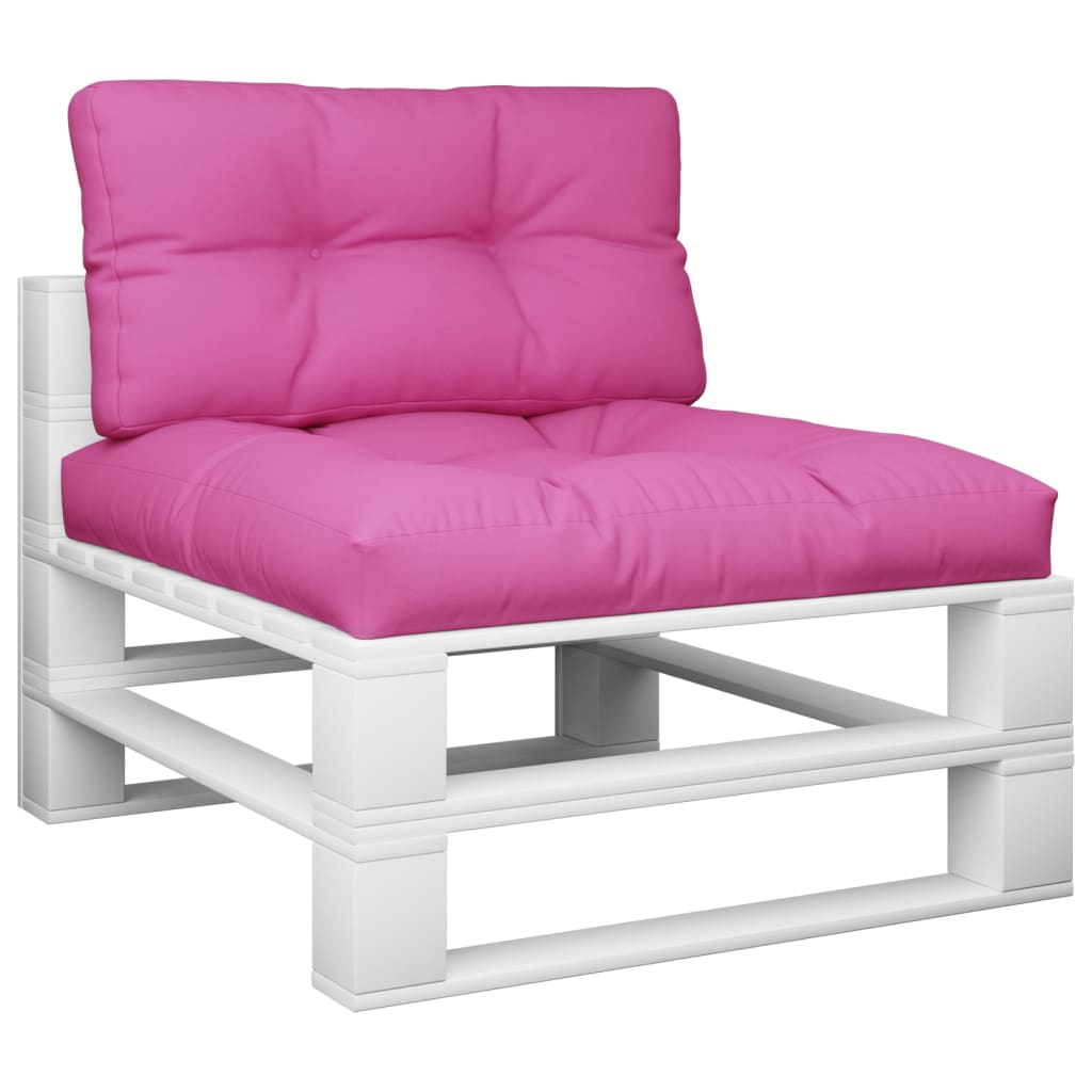 2 Piece Pallet Cushions Pink Fabric