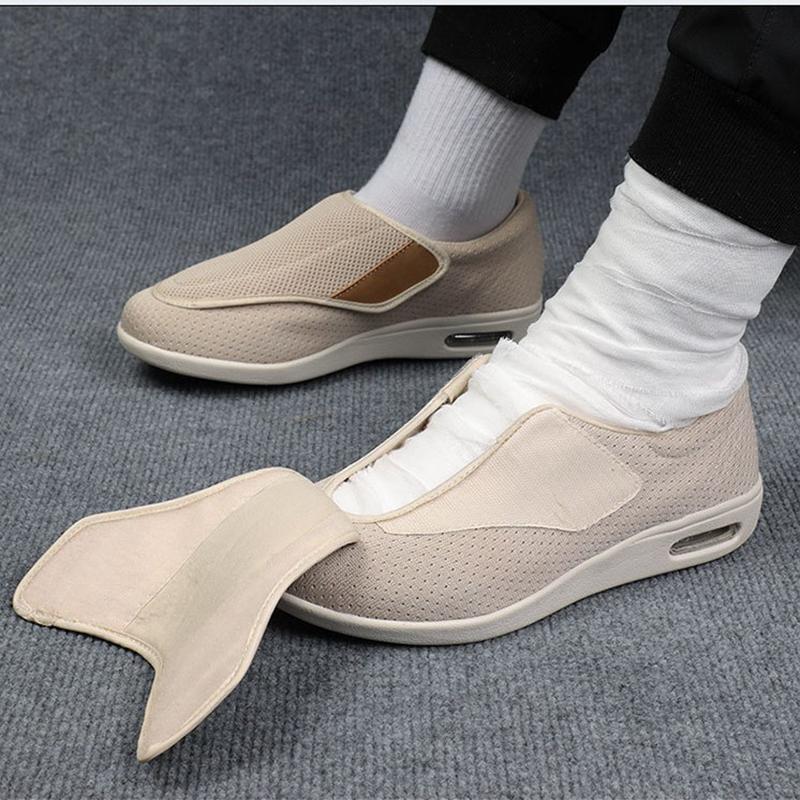 Summer Spring Comfortable Breathable Soft Medical Orthopedics Diabetic Shoes Diabetes Walking Sneaker Wind Adjusting