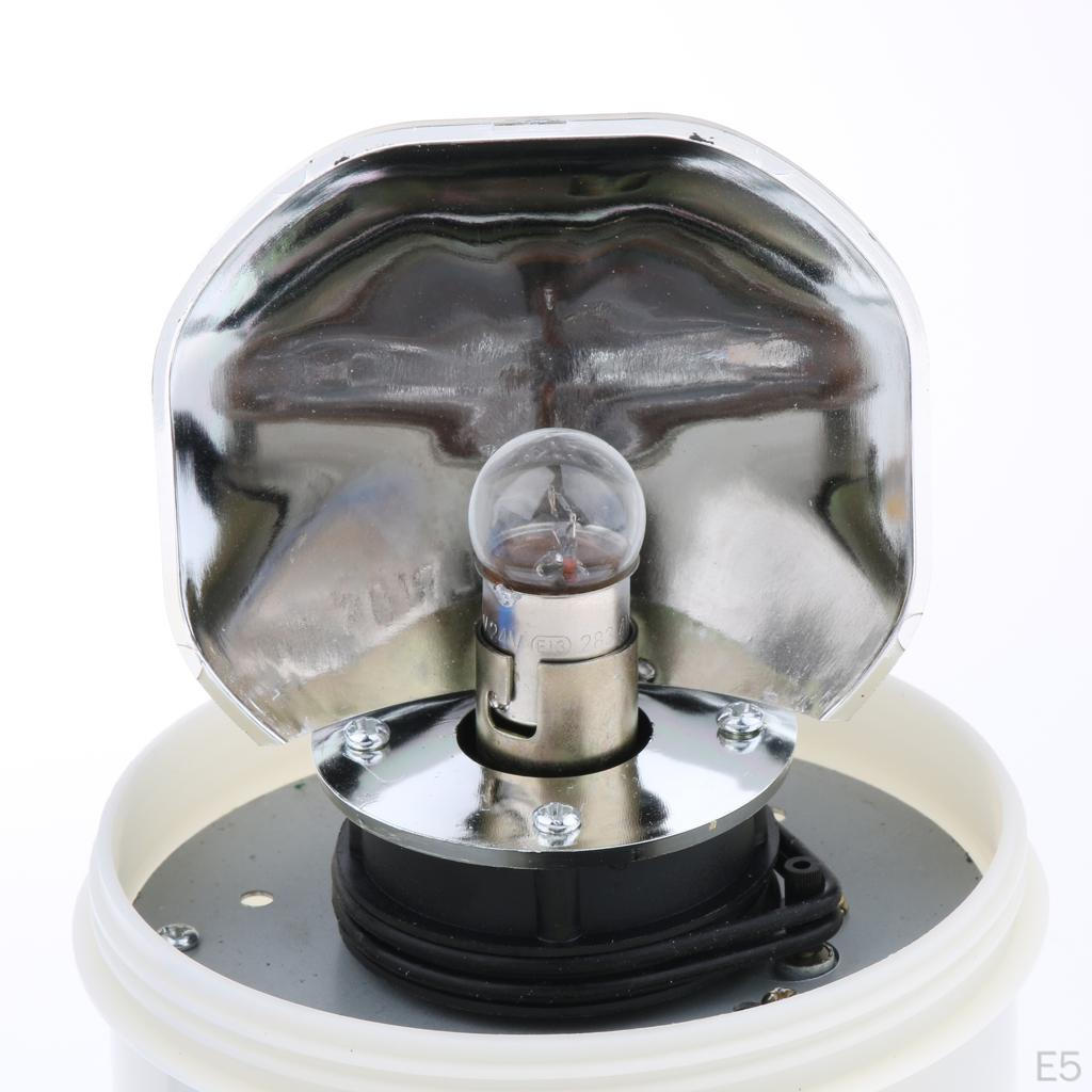12 LED Warning Light Workshop Round Truck Car Signal
