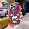 Phone case: 2D flat design suitable for iPhone 18 17 16 15 14 13 Pro protective case, couple style, little zebra, Christmas and Halloween gifts