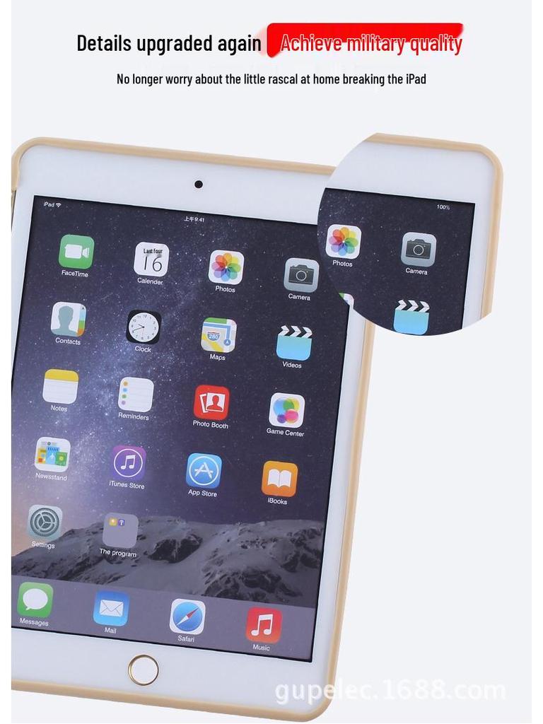 2024 iPad Air 6 Silicone Leather Case: 10.2-11 Inch Soft, Heat Dissipating, Anti-Drop Full Wrap Shell