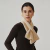 Solid Color Knitted 100% Wool Scarf Women's Autumn and Winter High-end Fashion Shawl Versatile Simple Girls Scarf