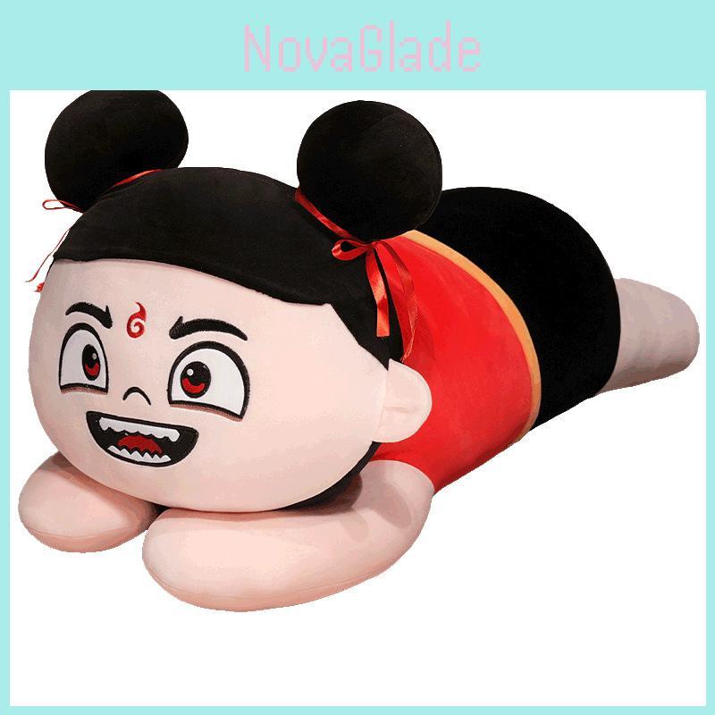 Nezha Cute Cartoon Plush Toy With Pp Cotton Filling For Home Or Bedtime