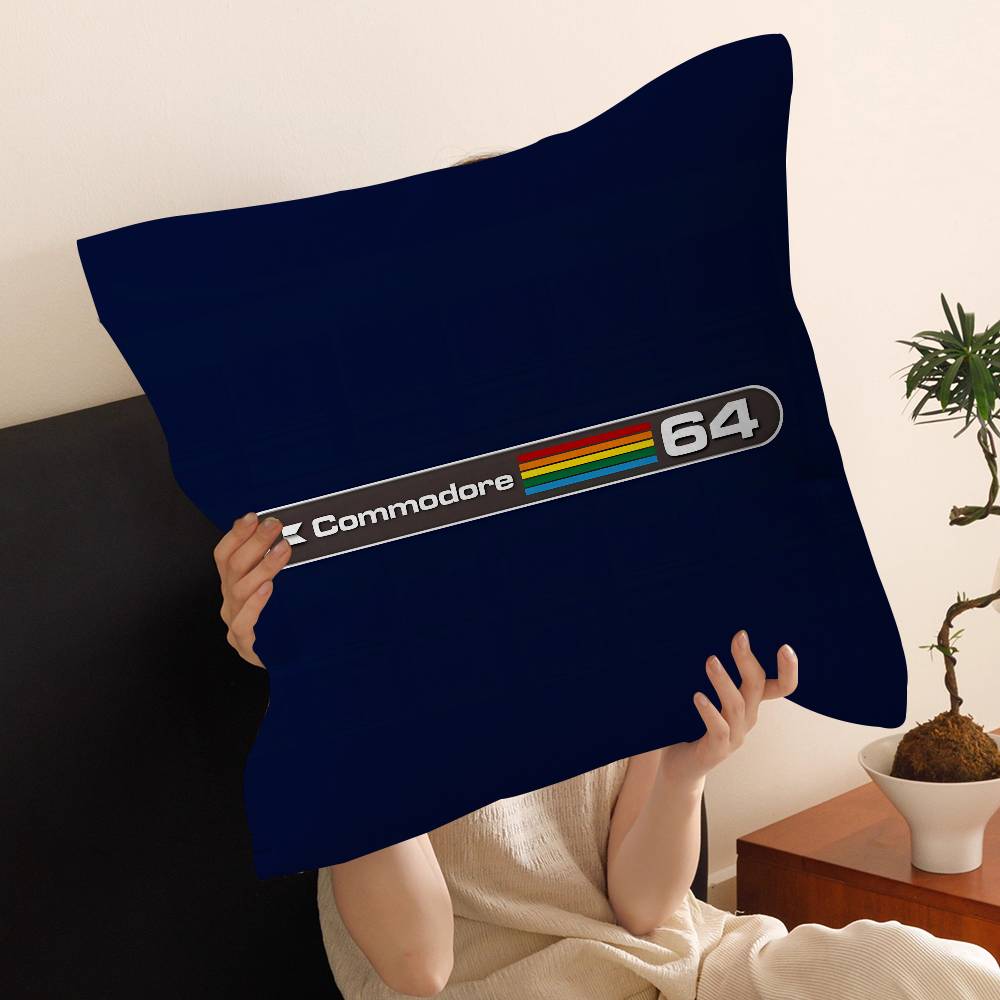 CCommodore Logo Pillow Gift Home Office Decoration Pillow Bedroom Sofa Car Cushion CoverPillow Case