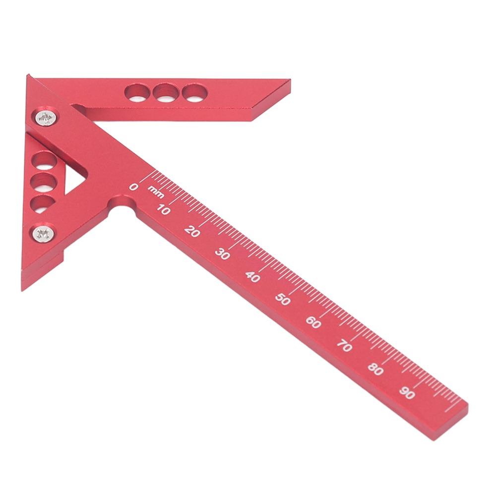 100mm Range Center Scribe Gauge 45 Degree 90 Degree Angle Scribing Tool Woodworking Line Caliber