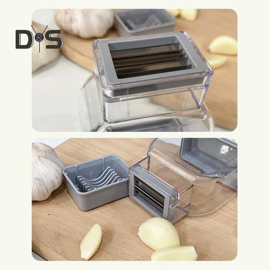 Ручной нож для чеснока, лезвия из нержавеющей стали, простой в использовании, быстрая подготовка чеснока, защита от травм рук, нож для чеснока