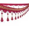 11.5 Meter Curtain Tassel Trim Pumpkin Crystal Bead Ribbon For Sewing Curtain Fringe Macrame Decoration Upholstery Fabric