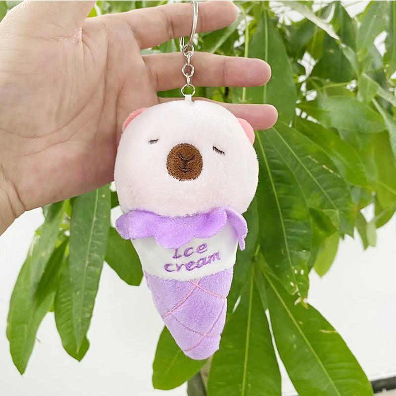Причудливый плюшевый брелок-кукла в виде медведя-мороженого, мягкая плюшевая игрушка для детей и коллекционеров