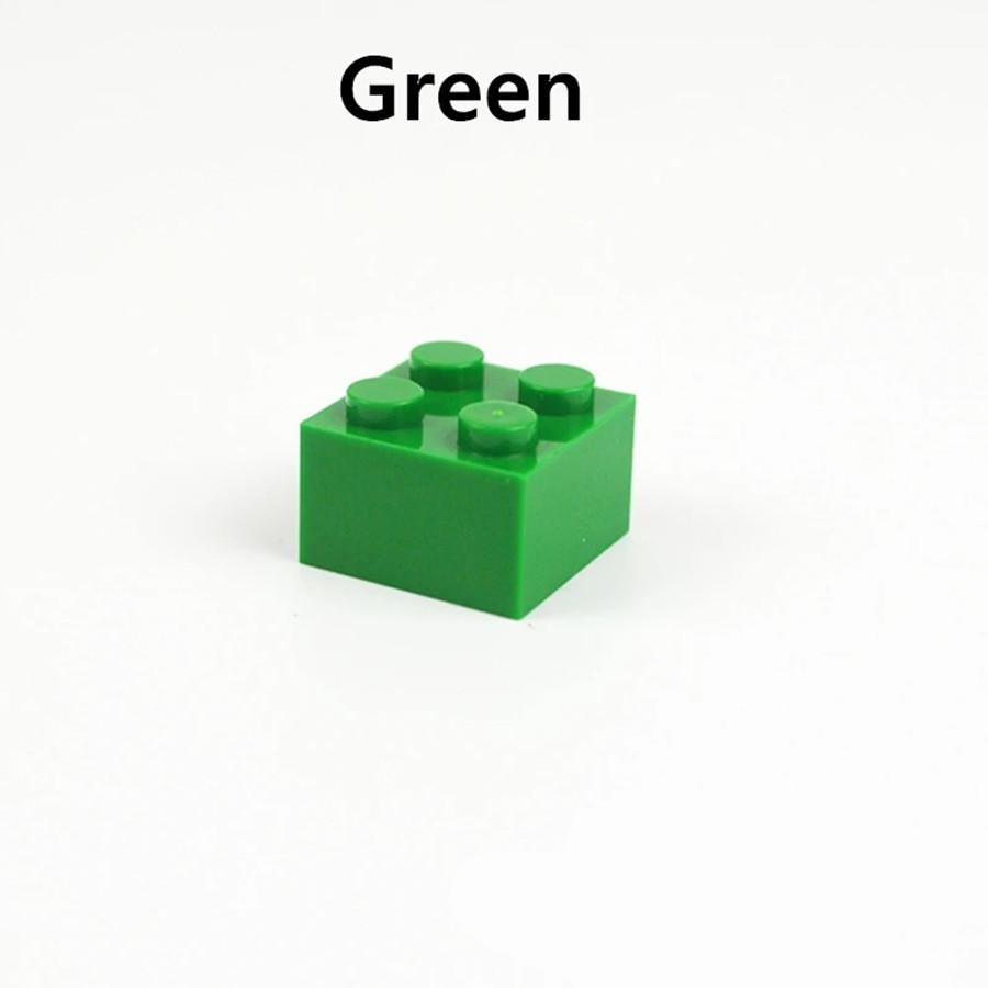 20 шт. 2*2 точечные толстые кирпичи, разноцветные строительные блоки 3003 MOC, образовательный творческий набор для самостоятельного изготовления, детские игрушки для самостоятельного изготовления кирпичей