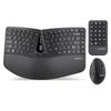 Perixx Ergonomic and Numeric Keypad Set with Split Adjustable Palm Tilt Membrane English Layout PERIDUO-606 Keyboard, Mouse, Keys, Rest, Wheel,