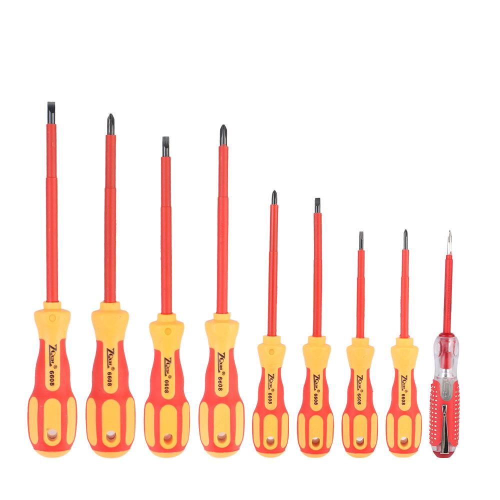 Screwdriver Set Phillips Slotted Bits Electrician Insulated For Electrician Hand Tools Multifunctional Magnetic Screwdriver