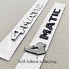 3D ABS Chrome Car Letters 4MATIC 4 MATIC Rear Trunk Badge Emblem For Mercedes Benz C E G S GLC GLS Class AMG Sticker Accessories AX1