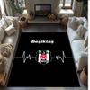 BESIKTAS J.K Прямоугольный ковер из фланели с принтом, нескользящий, мягкий, полиэстеровый, для пола, декоративный коврик для спальни, гостиной, дивана, игровой комнаты, домашний декор