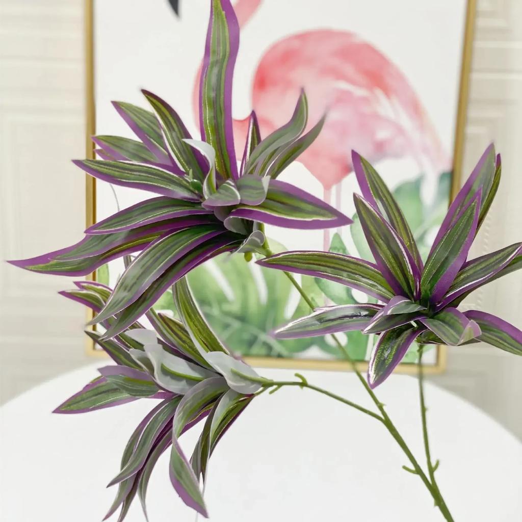 Лесная свадьба Имитация Растения Пластиковые Поддельные Листья Ветки Лилии Искусственные Зеленые Растения Горшечные Садовые Украшения Без Горшков