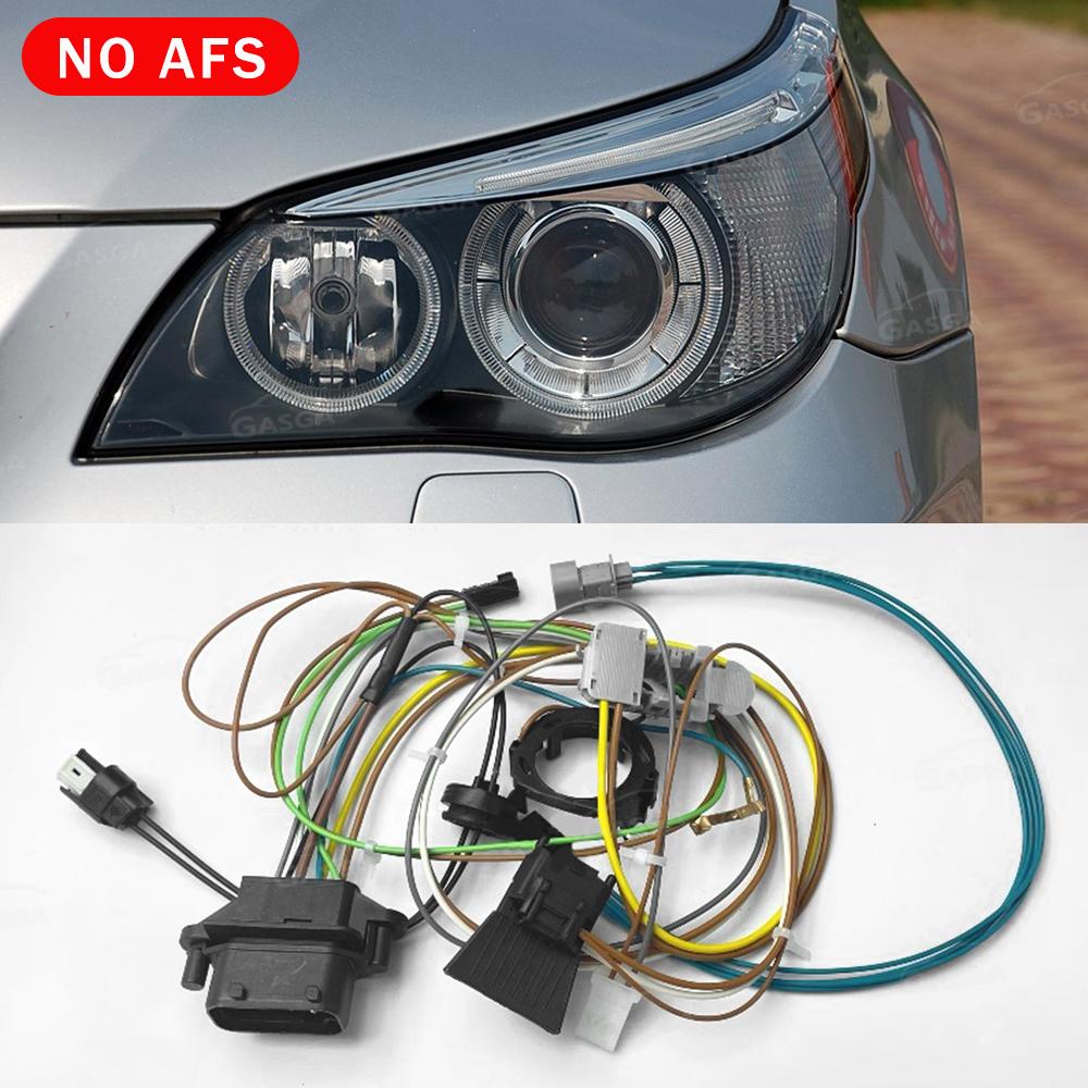 Разъем внутреннего жгута проводов для BMW 5 серии E60 E61 2005-2007 Без AFS И С AFS HID Фары Разъем жгута проводов