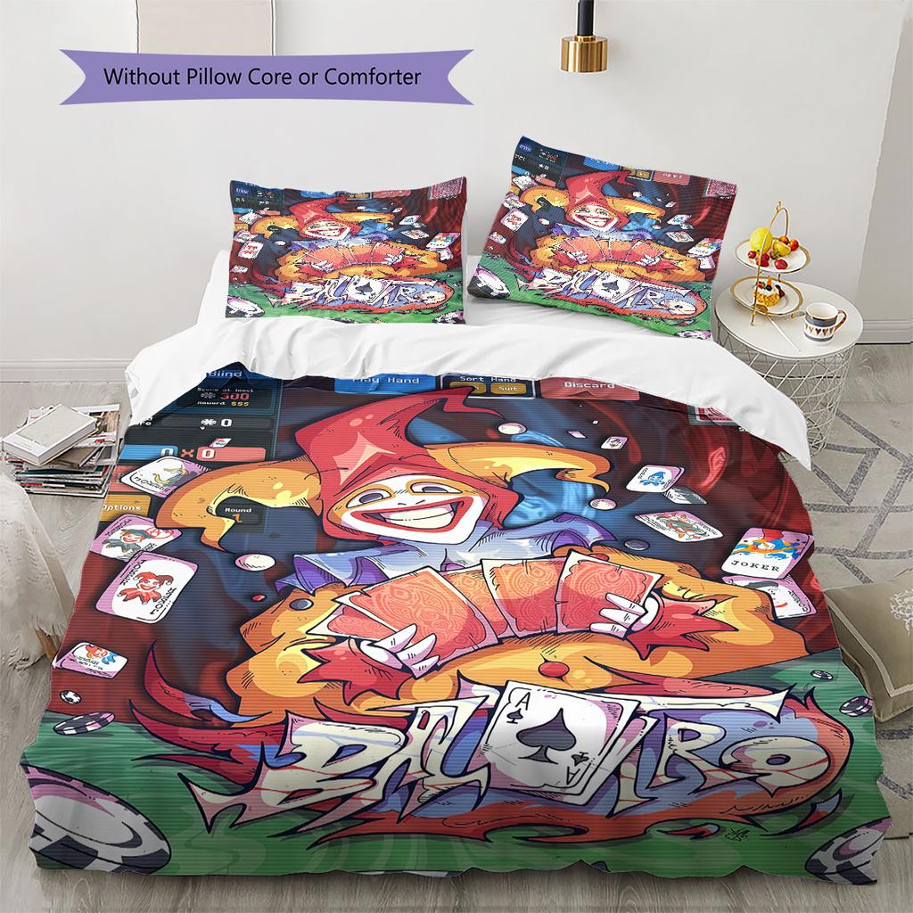 Balatro poster Bedding Quilt Set Quilt Cover Pillowcase Home Decoration Birthday Gift (1 * duvet cover + 2 * pillowcase, without core)