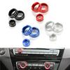 3 Pcs Air Condition Knobs Volume Control Button Circle Decoration Ring Cover For BMW 1 2 3 4 Series F30 F34 F46 GT X1 F47 13-18