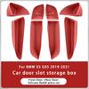 For BMW X5 G05 2019-2021 TPE Car Front Rear Door Side Storage Box Door Slot Organizer Tray Interior Organizer Accessories