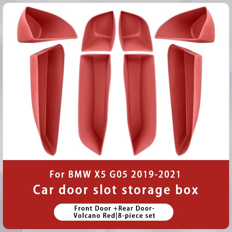 For BMW X5 G05 2019-2021 TPE Car Front Rear Door Side Storage Box Door Slot Organizer Tray Interior Organizer Accessories