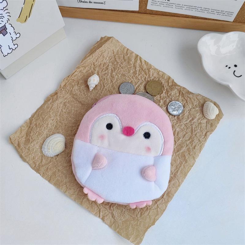 Милый плюшевый пингвин-дракон, сумка-брелок, подвеска, кошелек для монет, плюшевая подвеска для ключей автомобиля