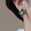 Retro Flower Earrings Glaze Flower Ear Studs Practical French Earrings