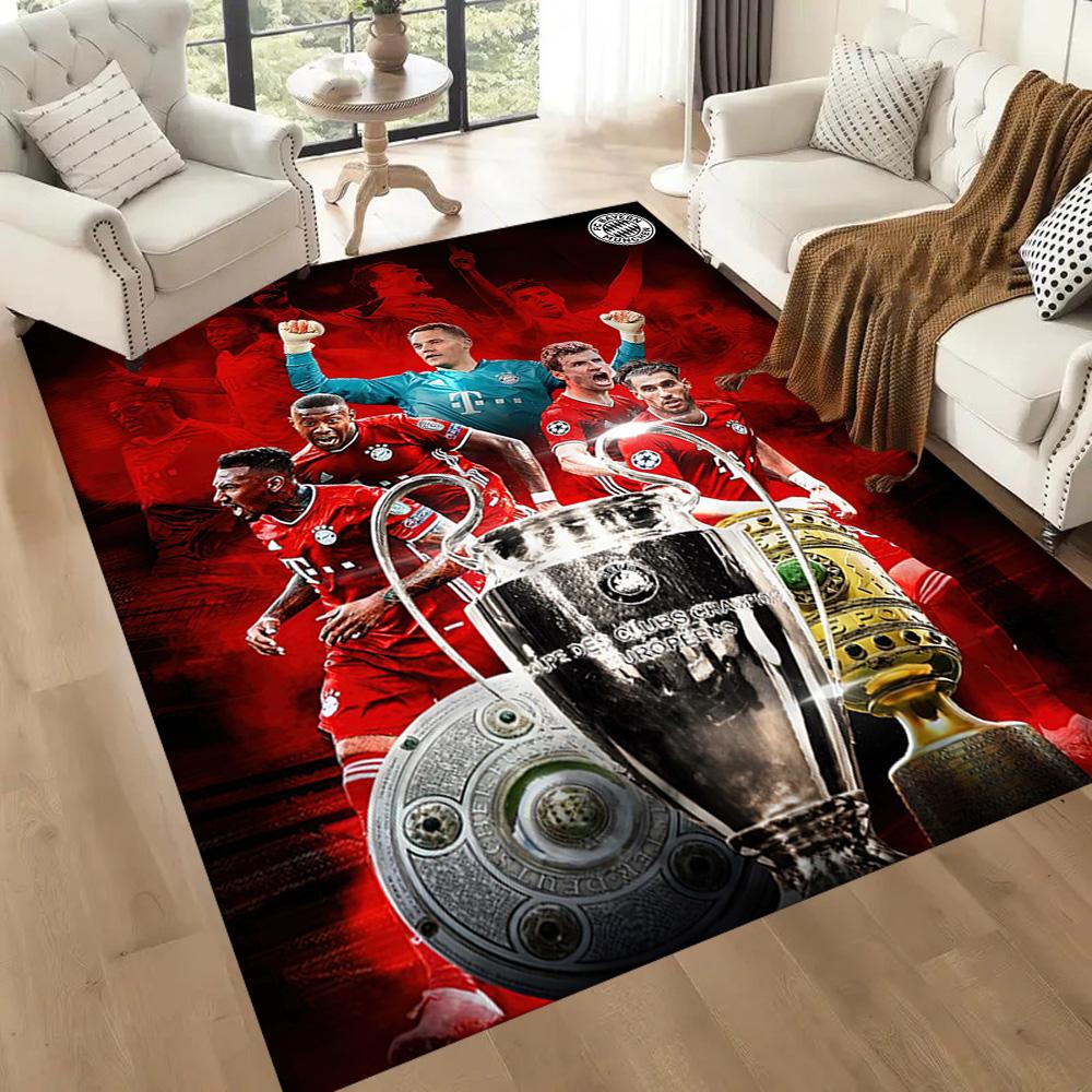 Bayern Munich Floor Rug Office Rug Suitable for Entryway Decorate room Game Room Living Rooms Antislip Carpet Anime Office Decor Gift for Festivals