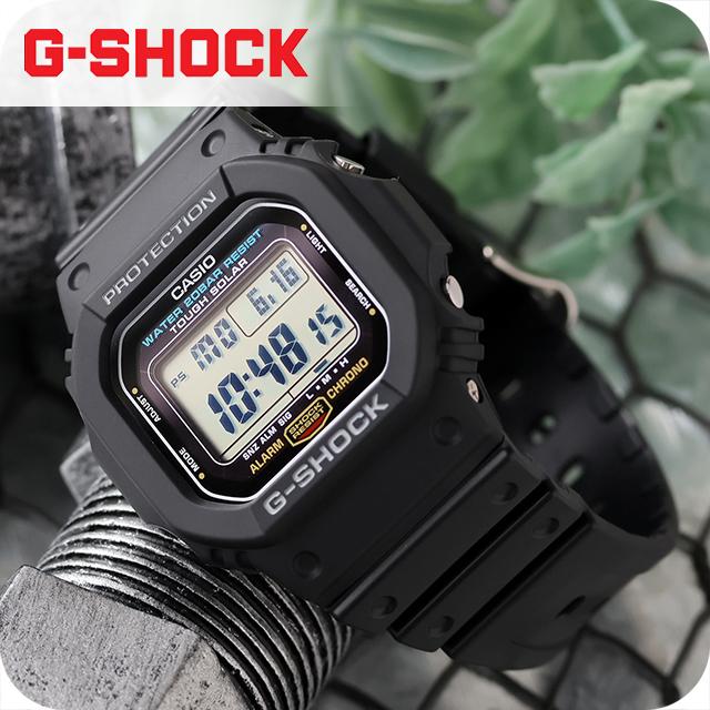 Мировое время Солнечные часы CASIO Черные G-SHOCK G-5600 G-5600UE-1DR