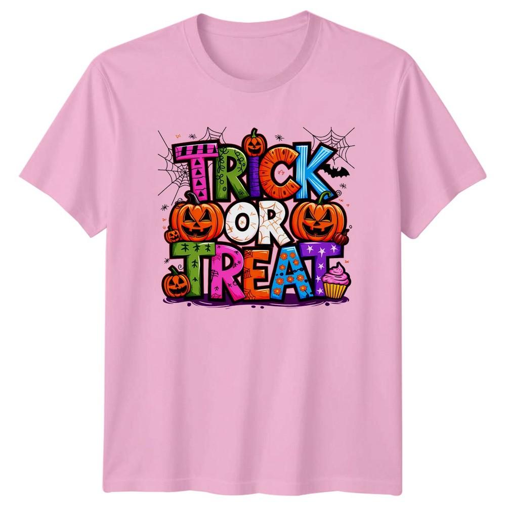 Trick Or Treat Halloween Holidays Unisexs TShirt Unisexs Tee Spooky Graphic a