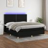VidaXL Slat Bed Base with Mattress and LED, Upholstered Bed, Double Bed, Adult Bedroom Interior Bed, 3135375