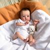 Cute 16 Inch Cloth Body Reborn Baby Dolls Tink Looks Smart Simulation Rebirth Doll Hand Implanted Hair Newborn Dolls for Kids Toddler Play House Toy