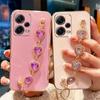 Модный силиконовый чехол с бриллиантовым браслетом и цепочкой для Xiaomi 13T Pro Redmi Note 12 Pro 11 9s 10s 8 10 9 Pro, защитный чехол