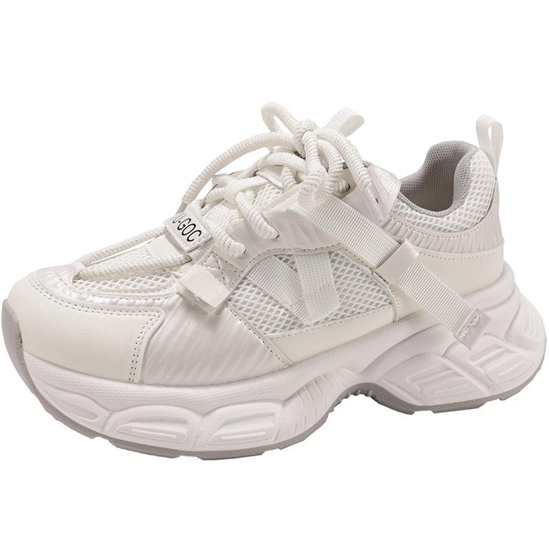 Retro Versatile Feet Show Small Platform Dad Shoes Women's 2025 New Spring and Autumn Light Small Height Increase Sports Shoes