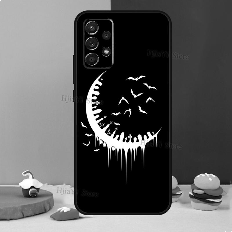 Goth Vampire Bat Gothic Case For Samsung A54 A34 A14 A13 A23 A33 A53 A73 A51 A71 A72 A12 A22 A32 A42 A52 Back Cover