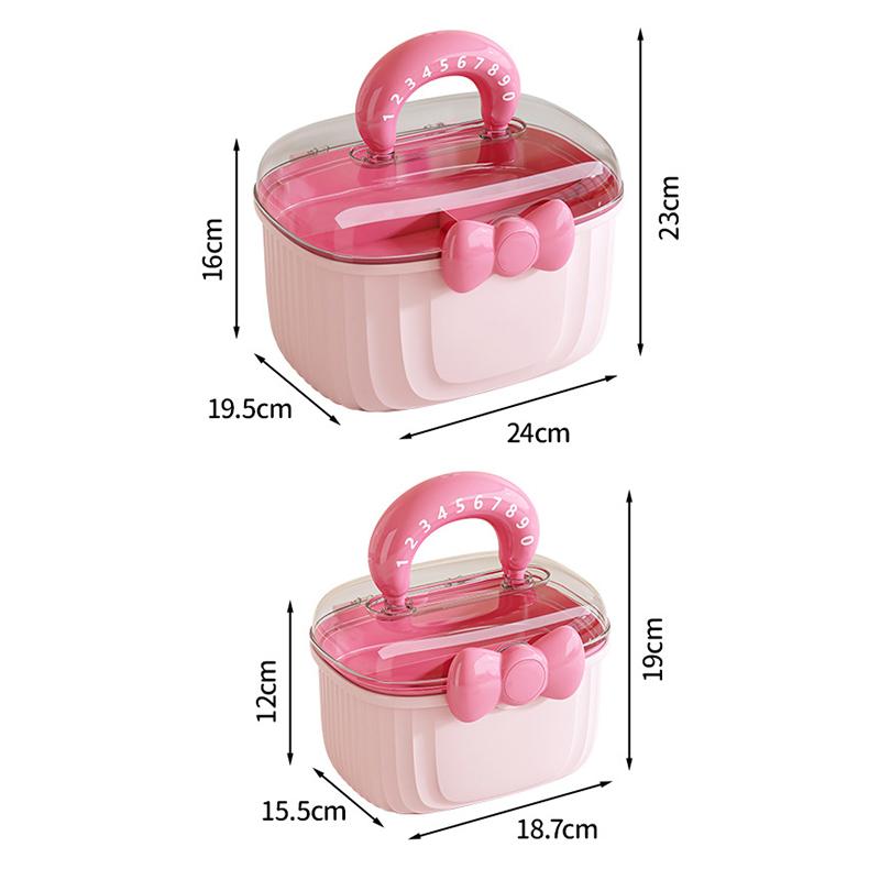Двухслойная коробка для хранения заколок, симпатичная шкатулка для украшений для девочек, детская коробка для хранения аксессуаров для волос, многослойный контейнер для хранения