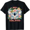 Милая Пастельная Цветная Забавная Футболка с Коалой 'Over Koalafied'(1)