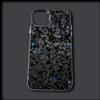 Чехол для телефона с рисунком под карбон для iPhone 16, 15, 14, 13, 12, 11, Mini, Pro, MAX Серый Матовый Ударопрочный Мягкий Чехол