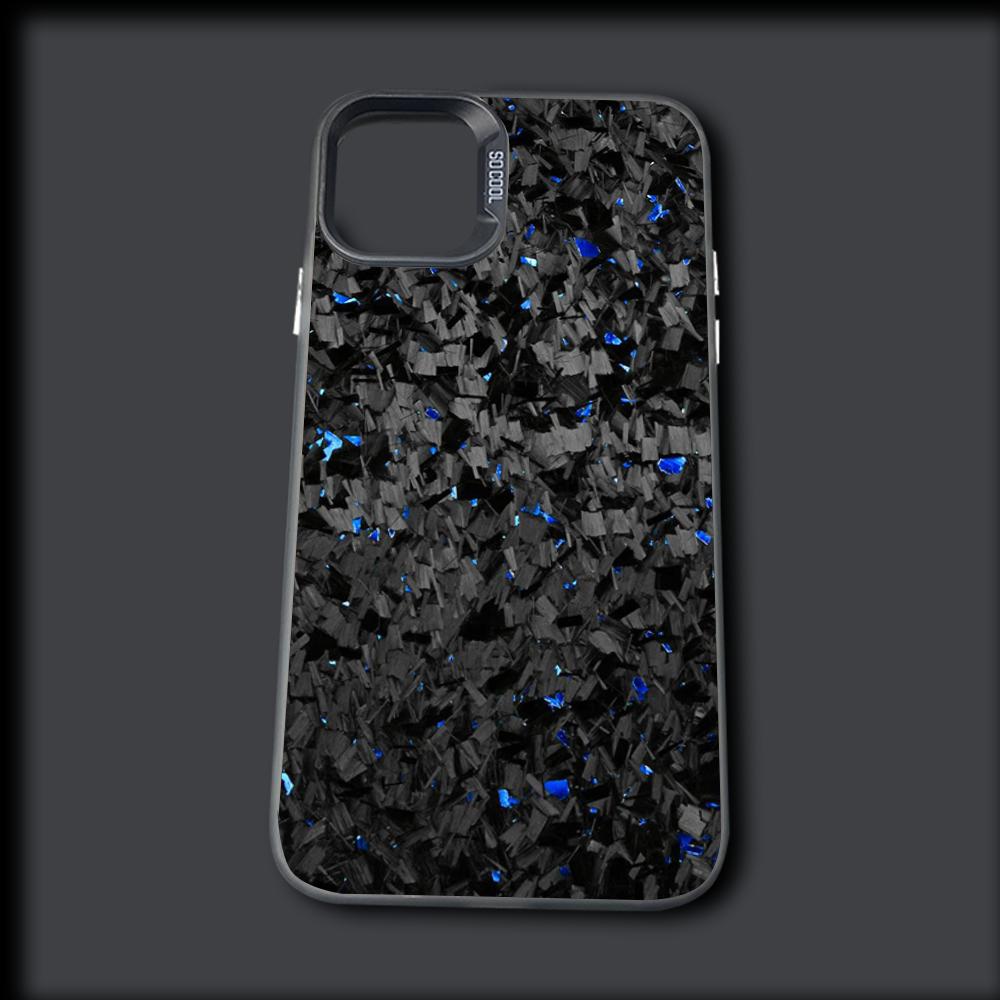 Чехол для телефона с рисунком под карбон для iPhone 16, 15, 14, 13, 12, 11, Mini, Pro, MAX Серый Матовый Ударопрочный Мягкий Чехол